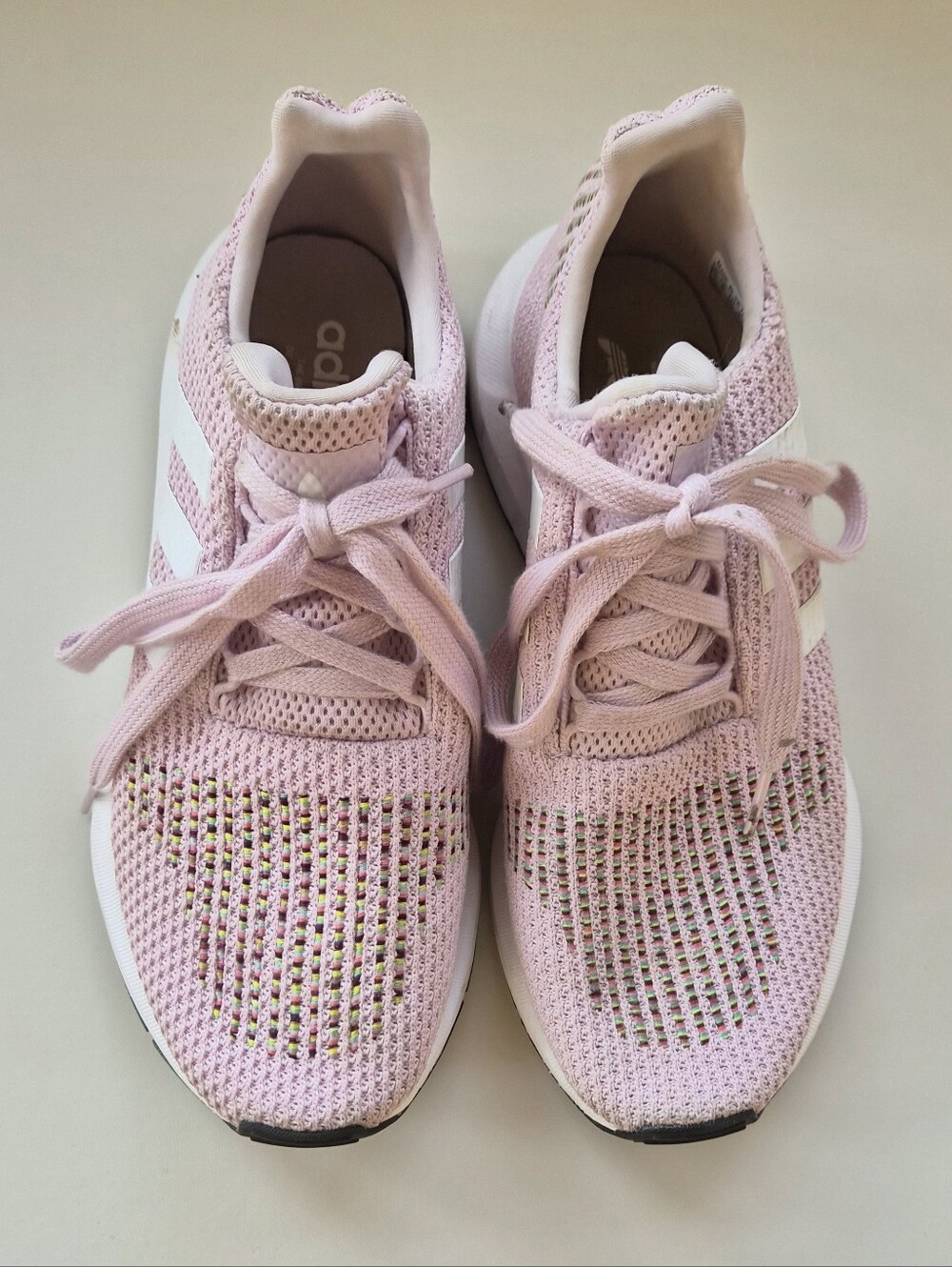 Adidas - Swift Run Pink Knit Sneakers Size 7.5